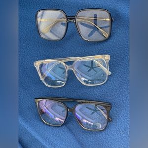 Costume Large Eyeglass Frames Black And Clear